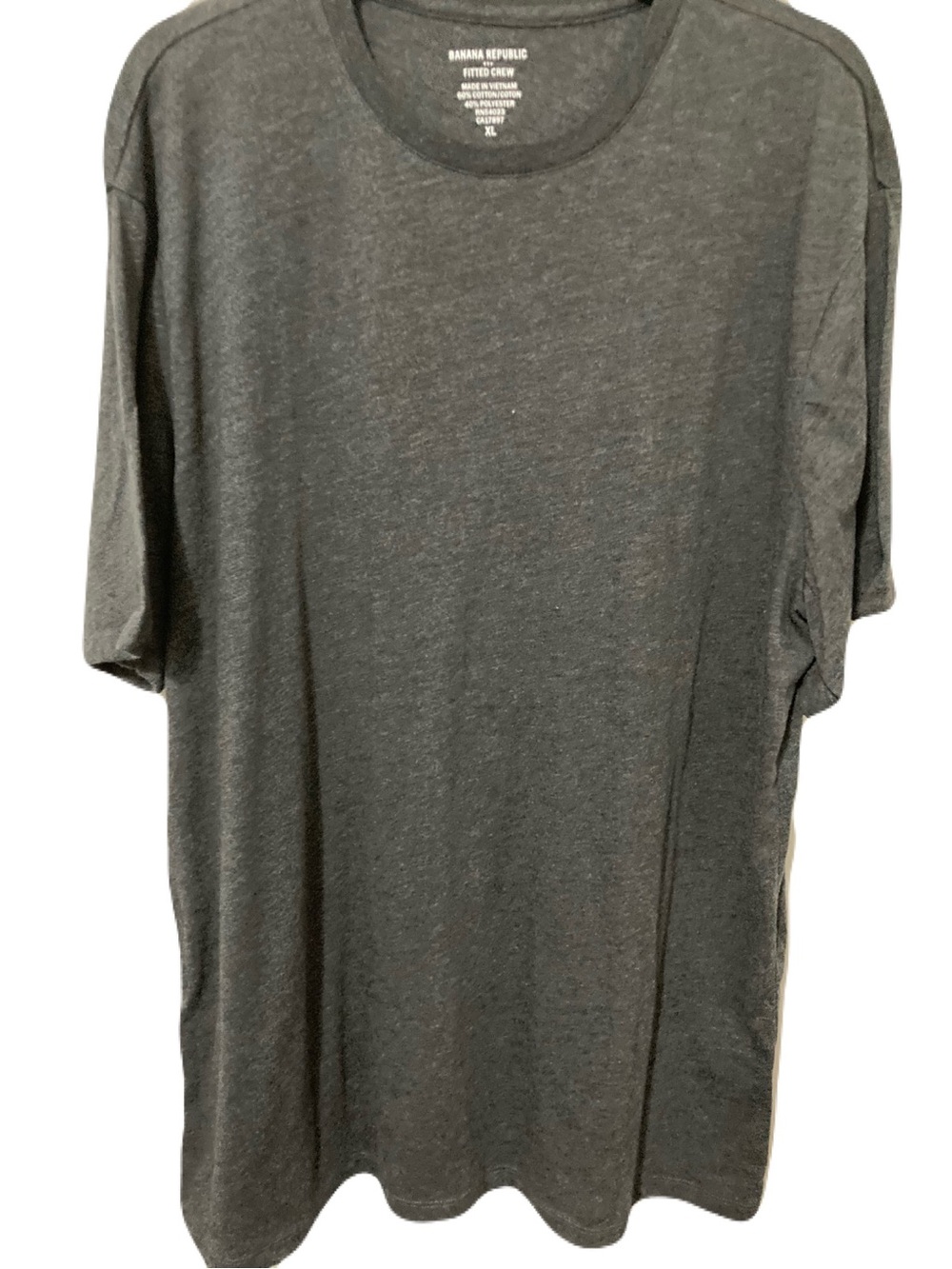 Banana Republic Men's Short Sleeve Crew Neck Tee - Charcoal Gray